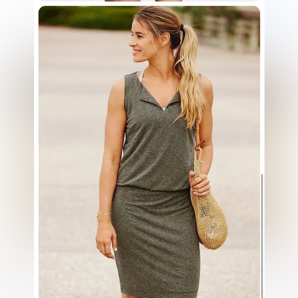 ATHLETA NWT Vida Tiger Lilly Orange Sleeveless Summer Dress XL